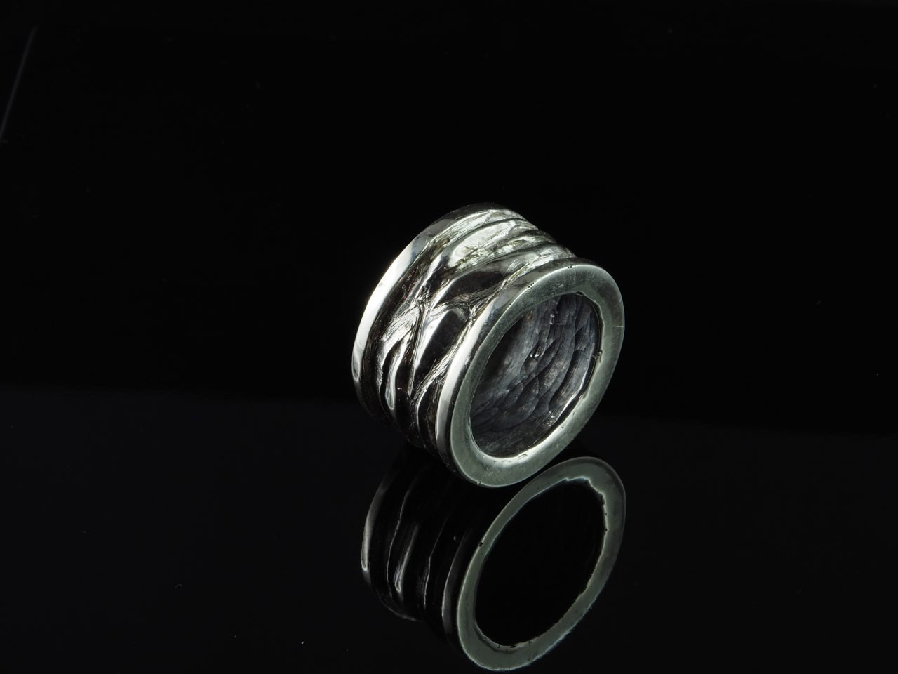 Sterling Silver Men Ring Massive, handcrafted in sterling silver using the lost wax casting technique.